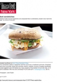 Time Out NY: Best Sandwiches